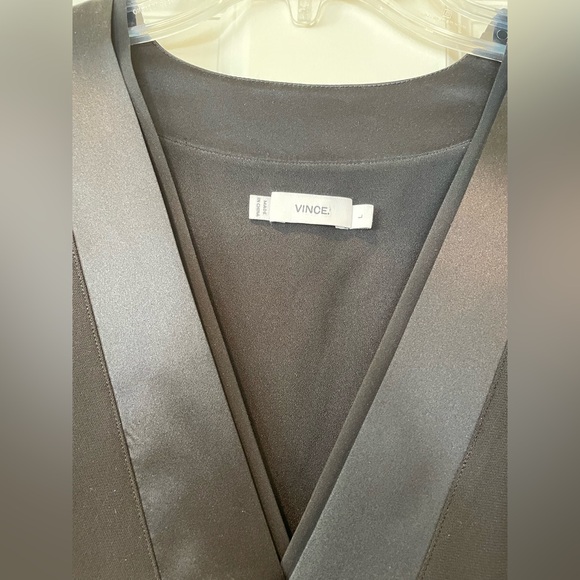 Women’s Deep V Neck Sexy Sleeveless with Satin Trim - Picture 2 of 6